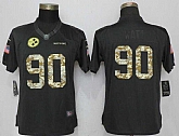 Women Nike Pittsburgh Steelers #90 Watt Anthracite Salute To Service Limited Jerseys,baseball caps,new era cap wholesale,wholesale hats